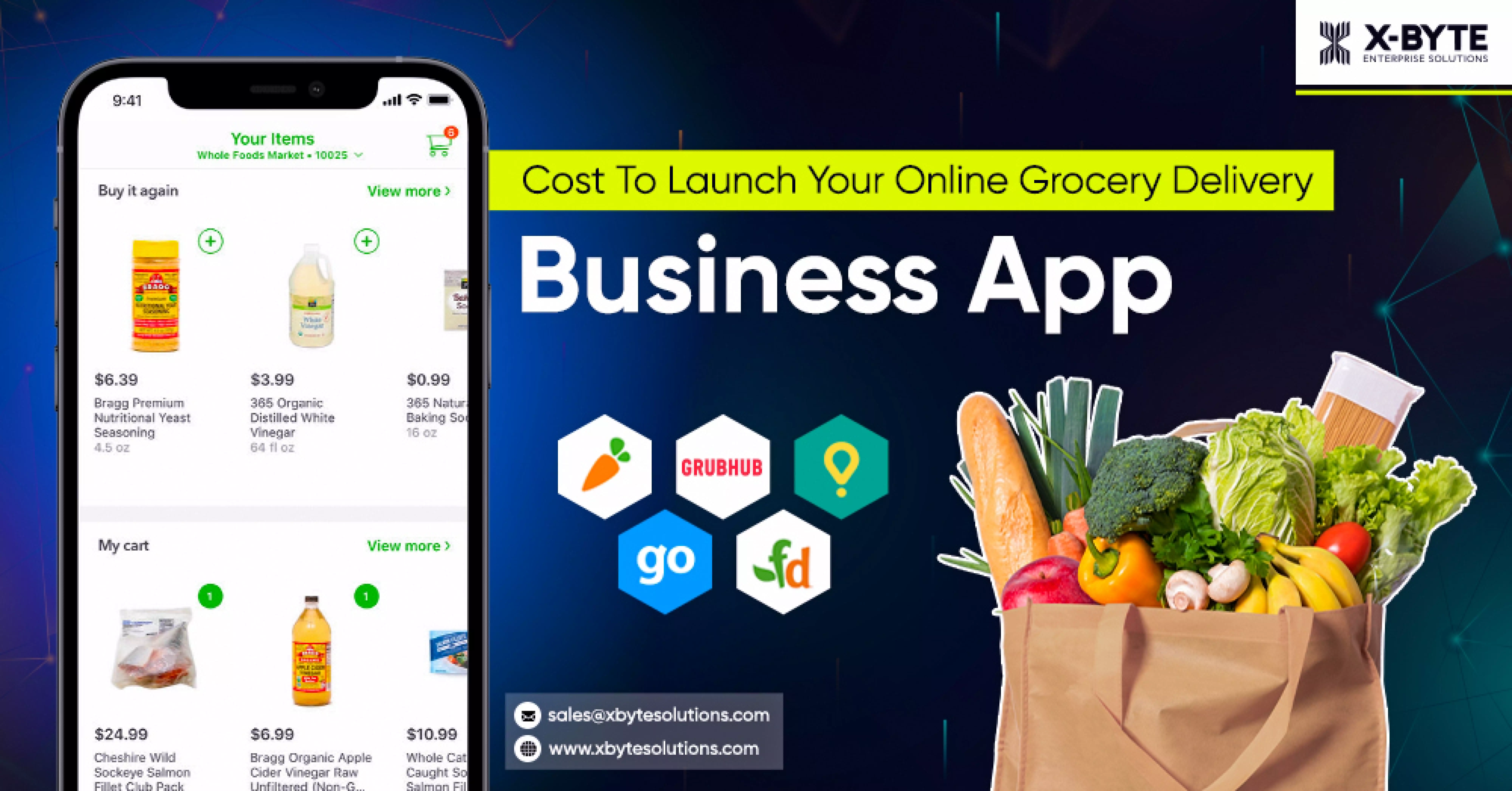 Cost To Launch Your Online Grocery Delivery Business App